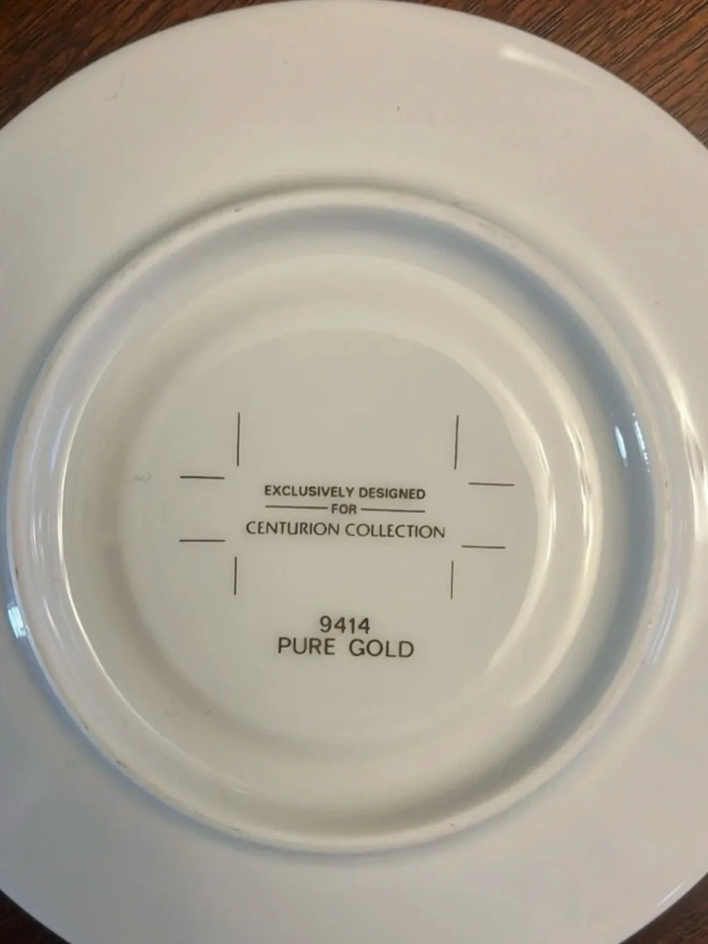 Set of 4 Centurion Collection 9414 Pure Gold Demitasse Cups & Saucers NWOT